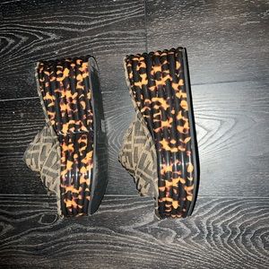 Fendi wedge sandals